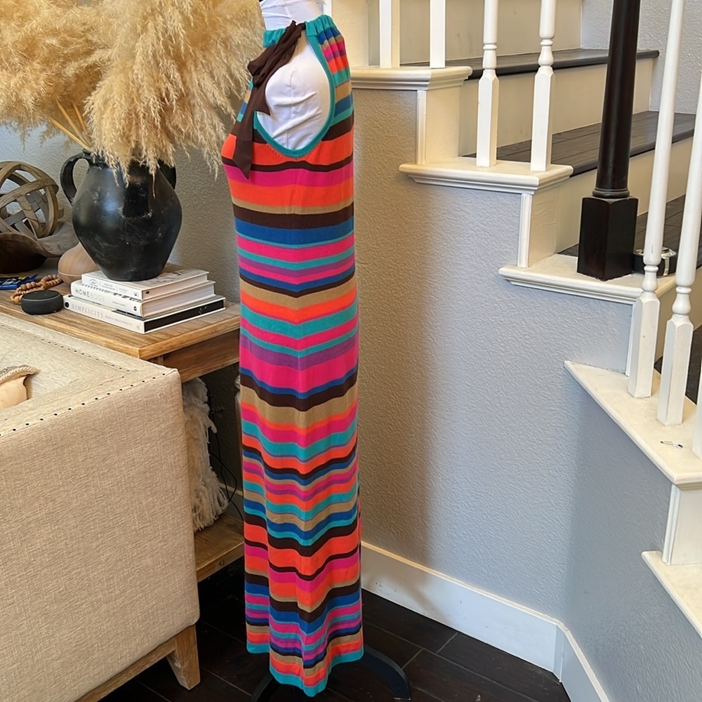 Trina Turk Multicolored Halter Dress Size Small - Picture 4 of 8